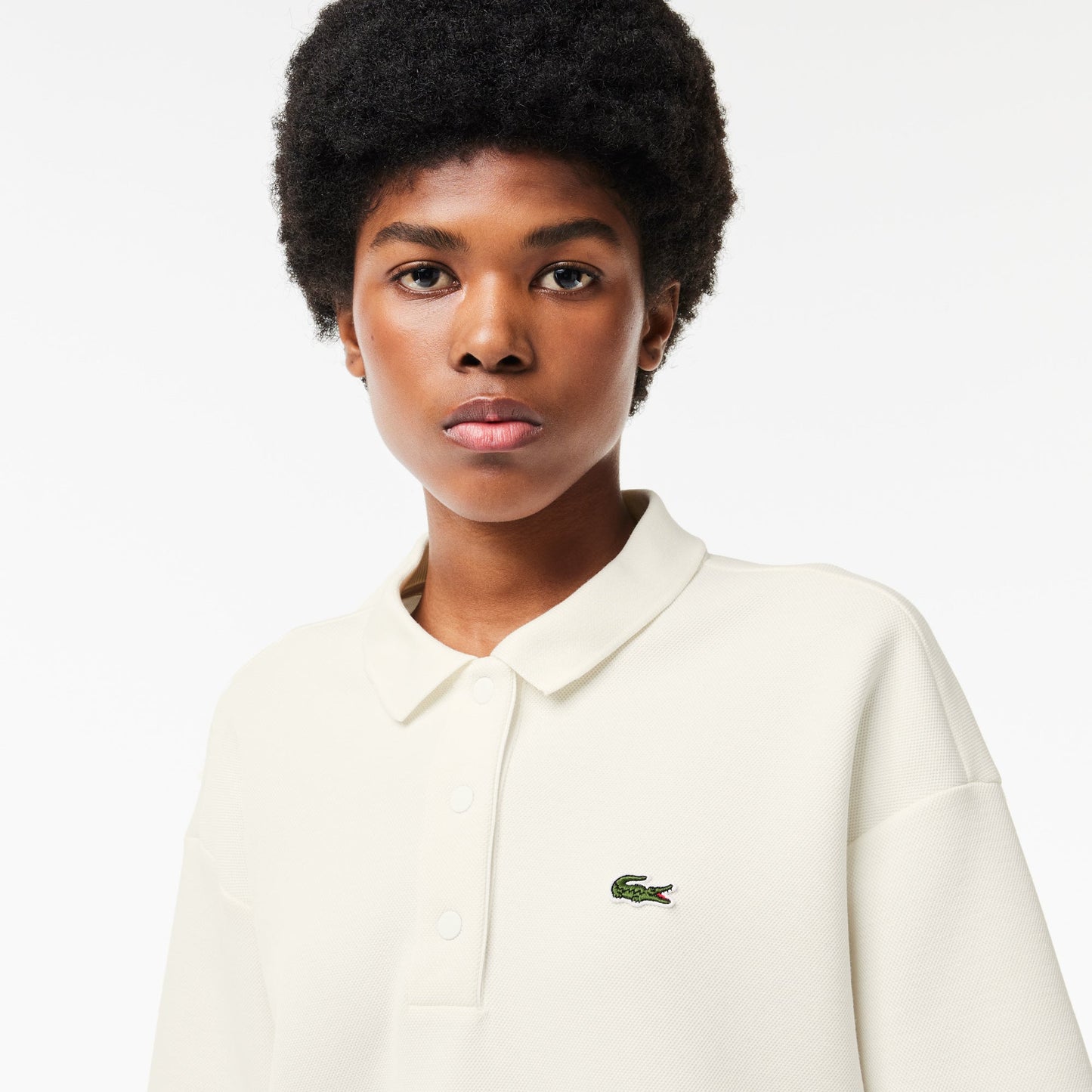 Lacoste Double Sided Cotton Pique Oversized Polo Shirt - Lacoste Nigeria - PF1660 - 00 - 70V - 34