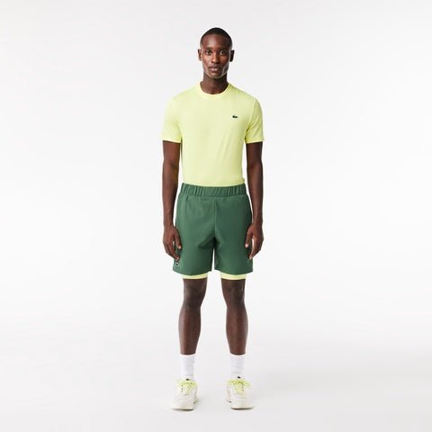 Lacoste Men's Two - Tone Sport Shorts With Built - in Undershorts - Lacoste Nigeria -