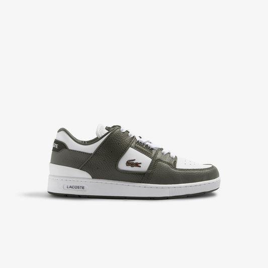 Lacoste Court Cage Leather Eyelet Trainers Shoe