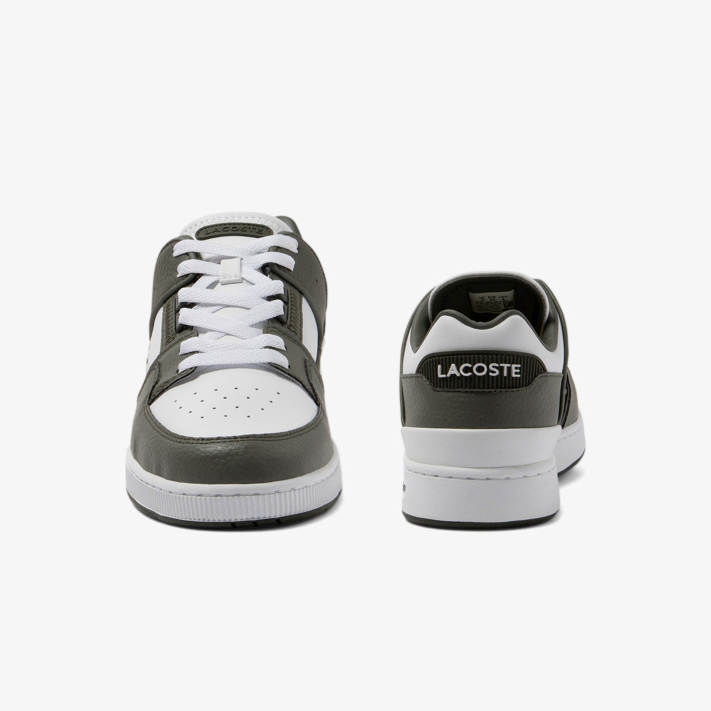 Lacoste Court Cage Leather Eyelet Trainers Shoe