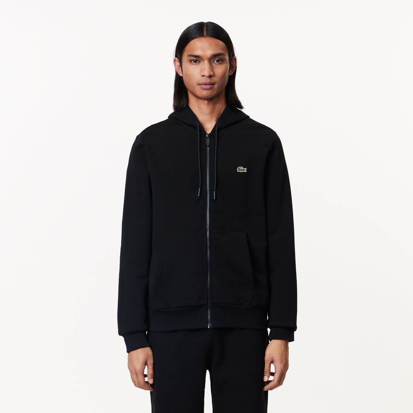 Lacoste Men's Kangaroo Pocket Fleece Zipped Hoodie