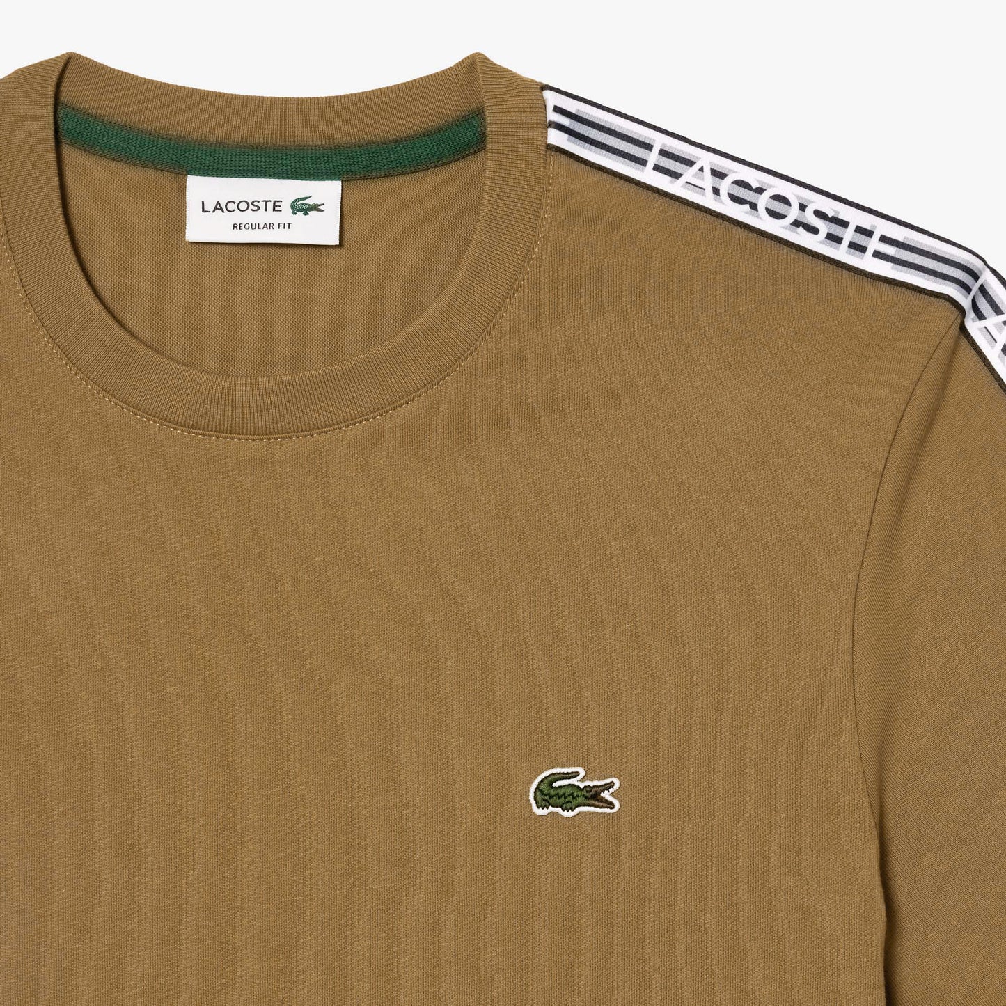 Lacoste Men's Regular Fit Logo Stripe T-shirt