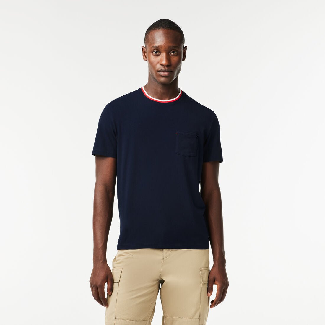 Lacoste Contrast Neck Pyjama Top - Lacoste Nigeria - TH1726_00_166_S