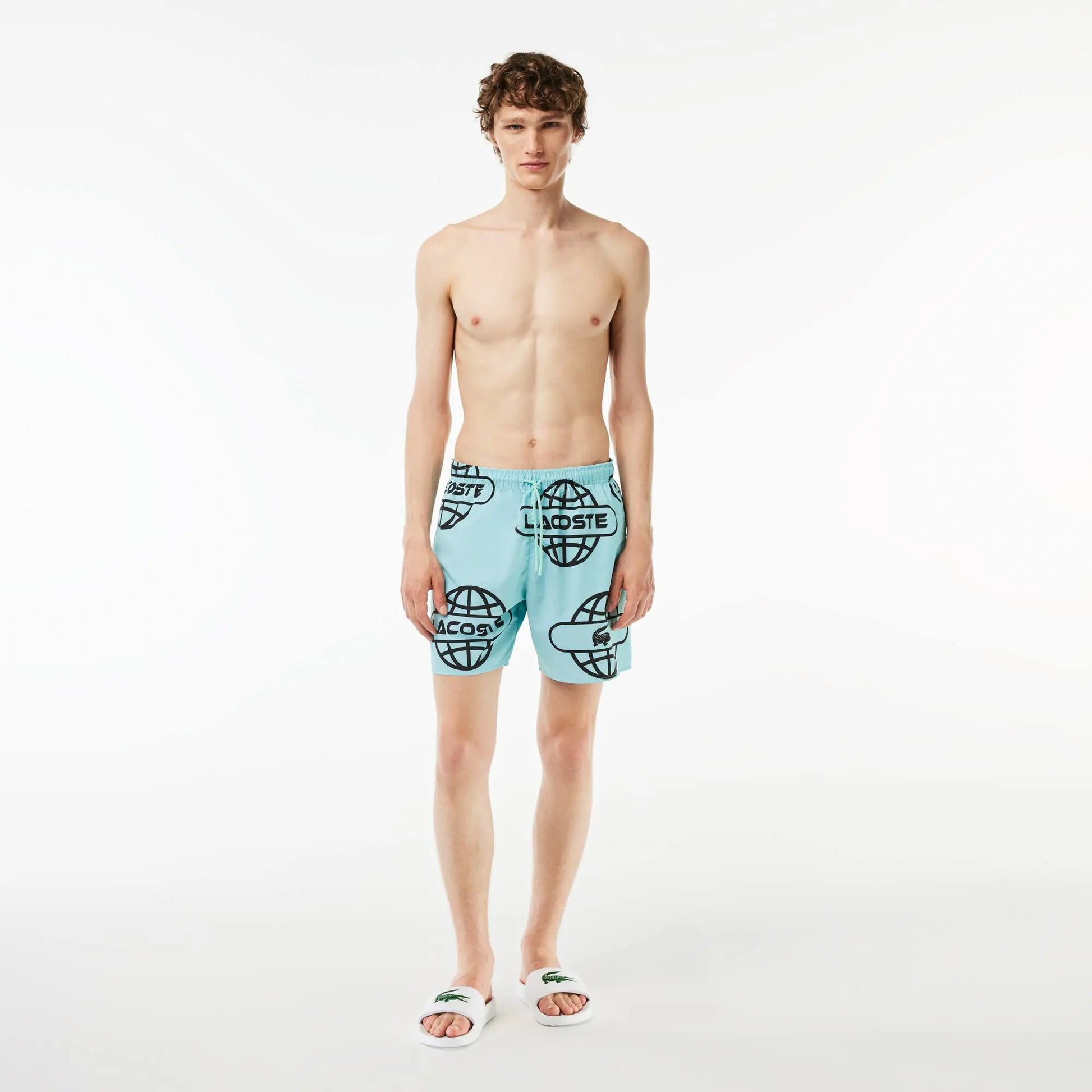 Lacoste Globe Print Swimsuit - Lacoste Nigeria - 