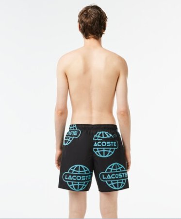 Lacoste Globe Print Swimsuit - Lacoste Nigeria - 