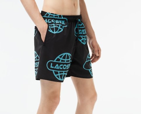 Lacoste Globe Print Swimsuit - Lacoste Nigeria - 