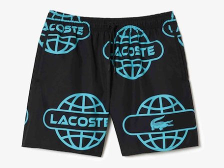 Lacoste Globe Print Swimsuit - Lacoste Nigeria - 