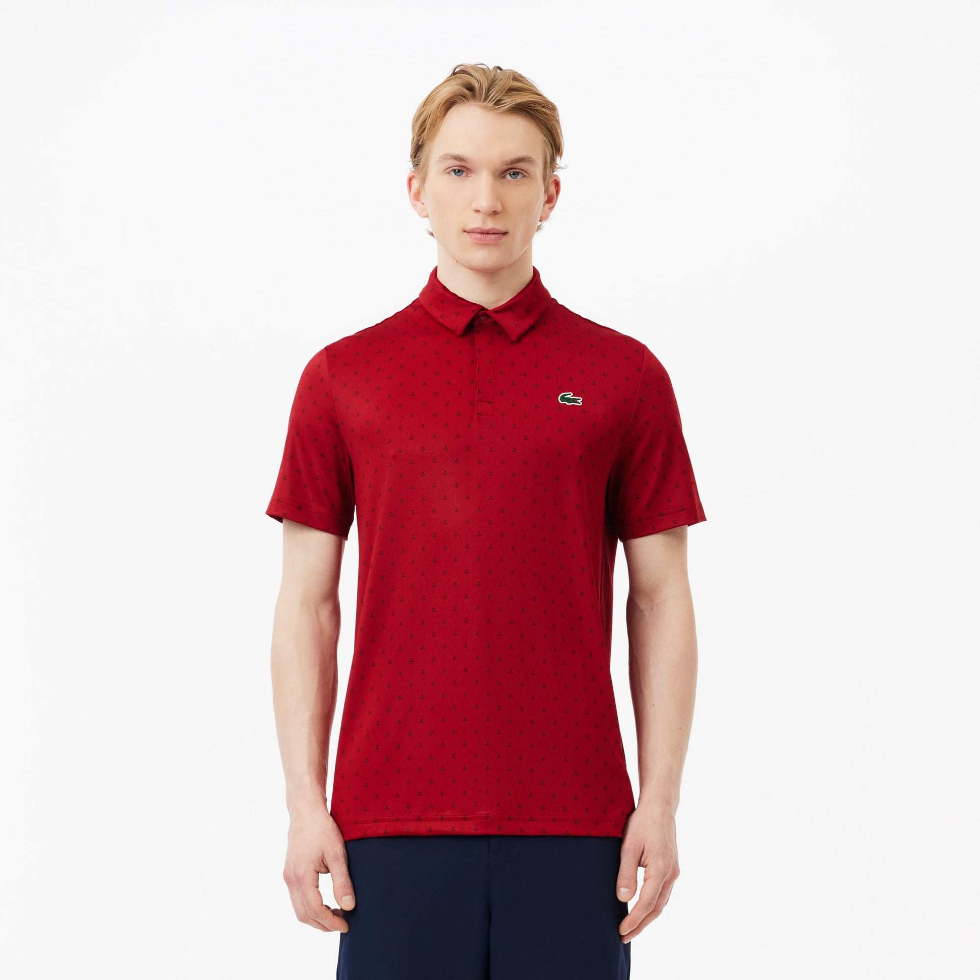 Lacoste Golf Printed Recycled Polyester Polo Shirt - Lacoste Nigeria - DH5175 - 00 - IQF - L