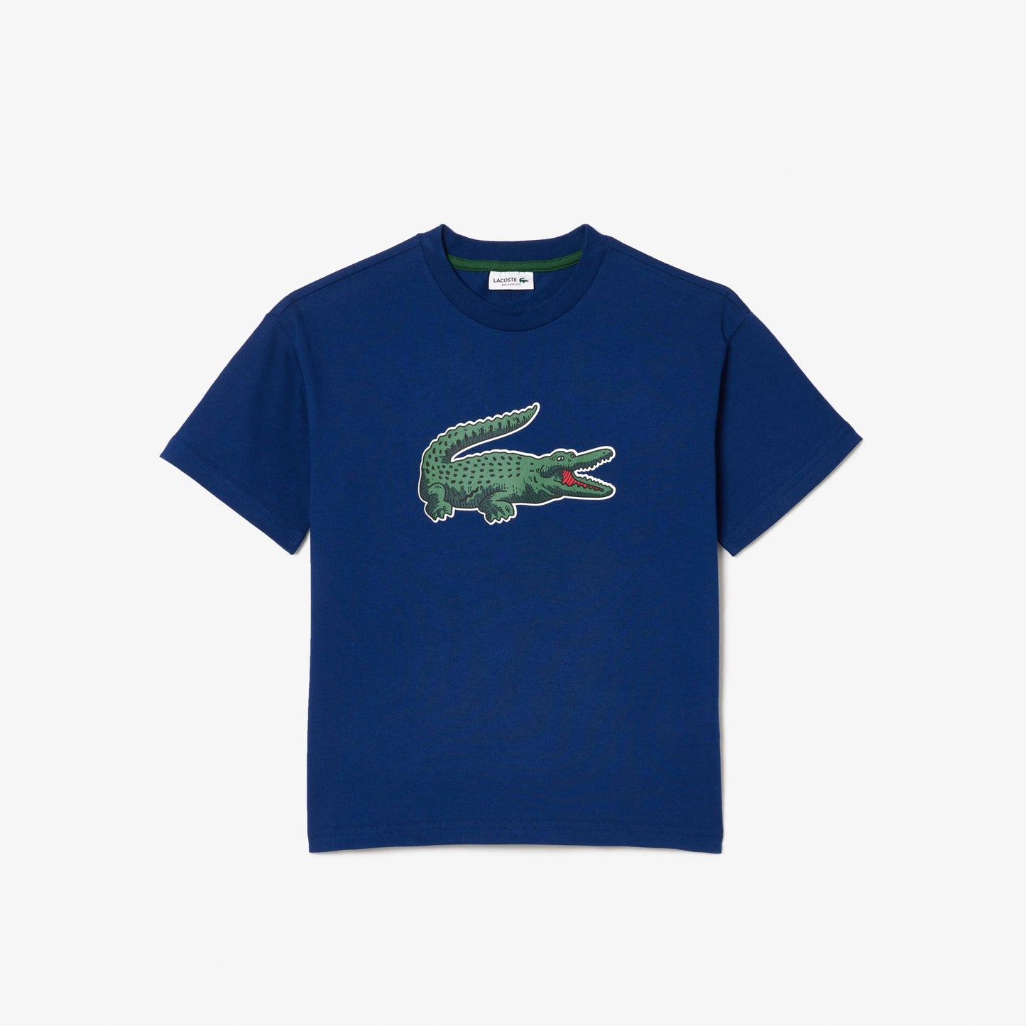 Lacoste Kid's Graphic Print Cotton T - shirt - Lacoste Nigeria - TJ1207_00_F9F_6A