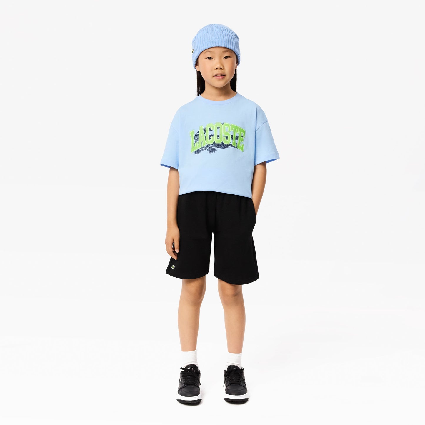 Lacoste Kids' Organic Brushed Cotton Fleece Shorts - Lacoste Nigeria - GJ9733_00_031_6A