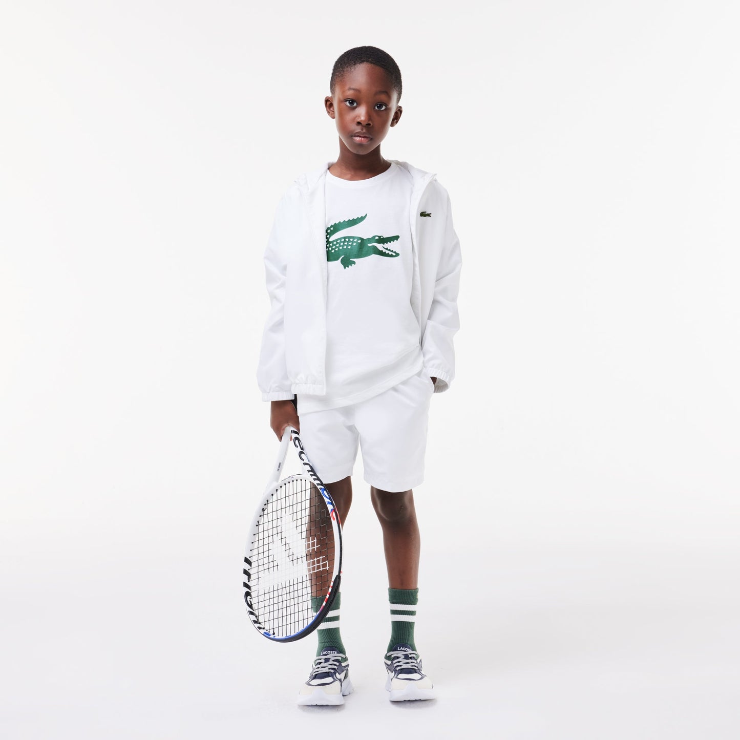 Lacoste Kids' Sport Tennis Technical Jersey Oversized Croc T - shirt - Lacoste Nigeria - TJ2910_00_737_10A