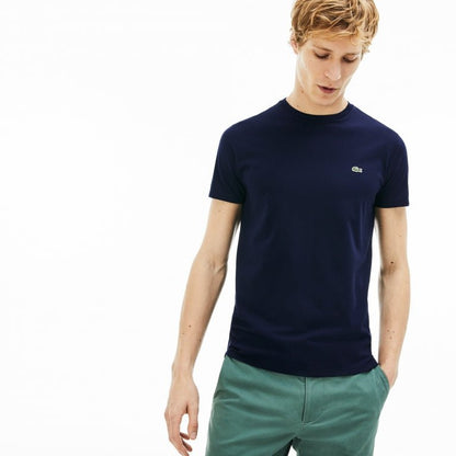 Lacoste Men's Crew Neck Pima Cotton Jersey T - Shirt - Lacoste Nigeria - 
