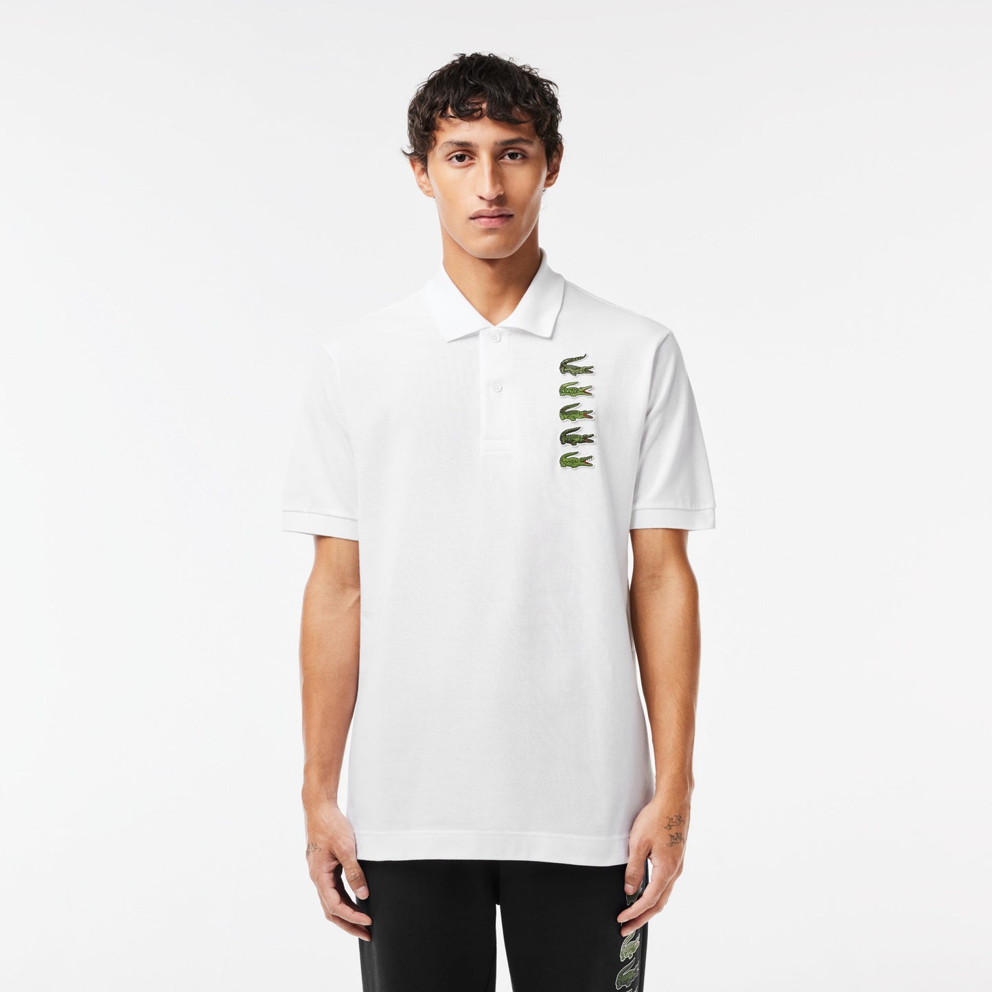 Lacoste Men's Croc Badge Pique Polo Shirt - Lacoste Nigeria - PH3474_00_001_S