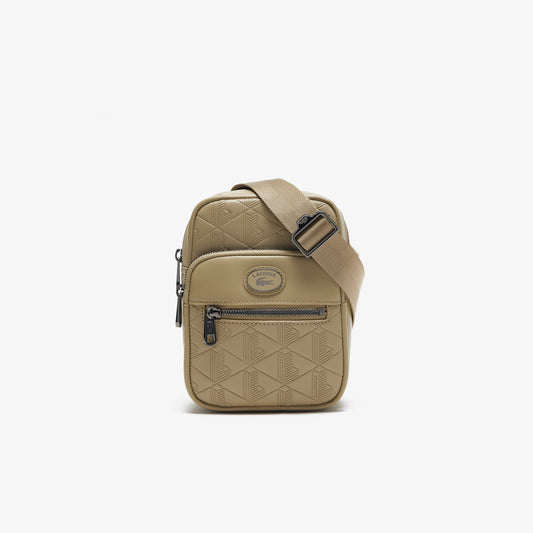 Lacoste Men's Embossed Monogram Small Crossbody - Lacoste Nigeria - NH4399MR - C87 - X