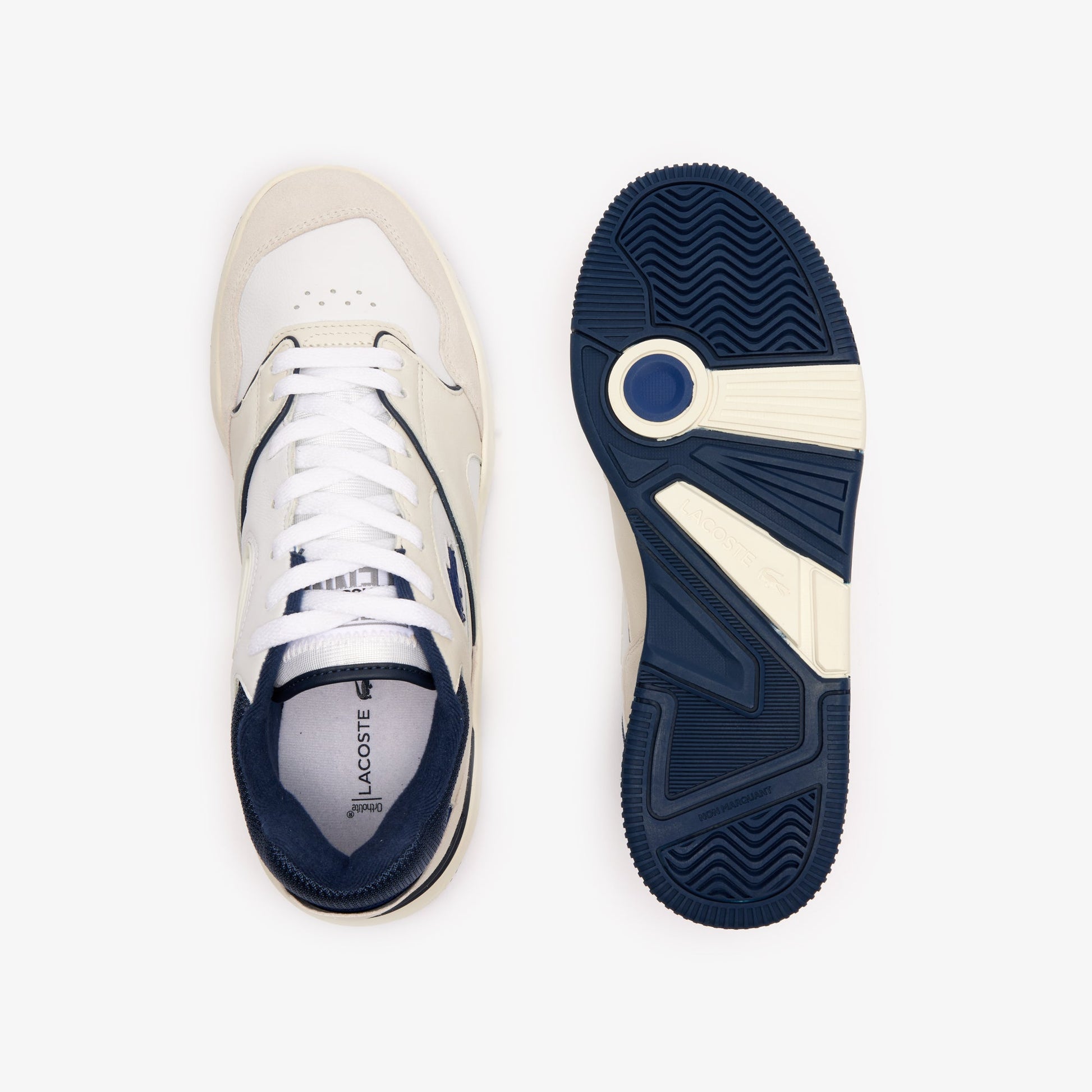 Lacoste Men's Lineshot Leather Logo Trainers - Lacoste Nigeria - 47SMA0062 - 081 - 8