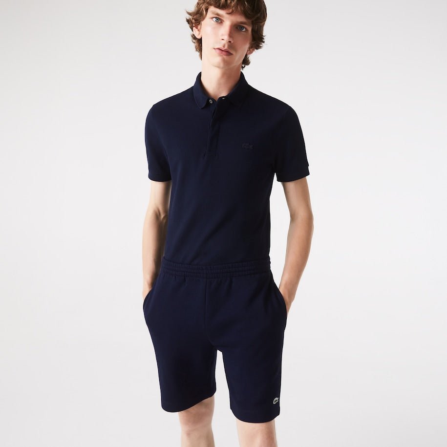 Lacoste Men's Organic Brushed Cotton Fleece Shorts - Lacoste Nigeria - 