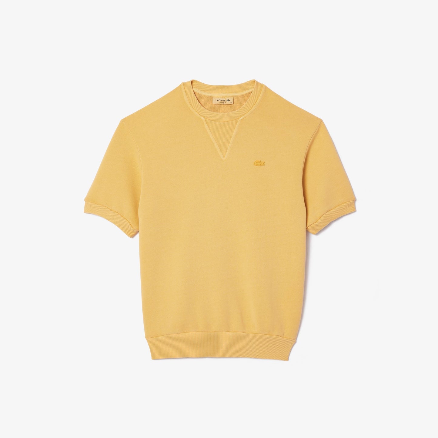 Lacoste Natural Dyed Cotton Fleece T - shirt - Lacoste Nigeria - TF7217 - 00 - IVX - 32