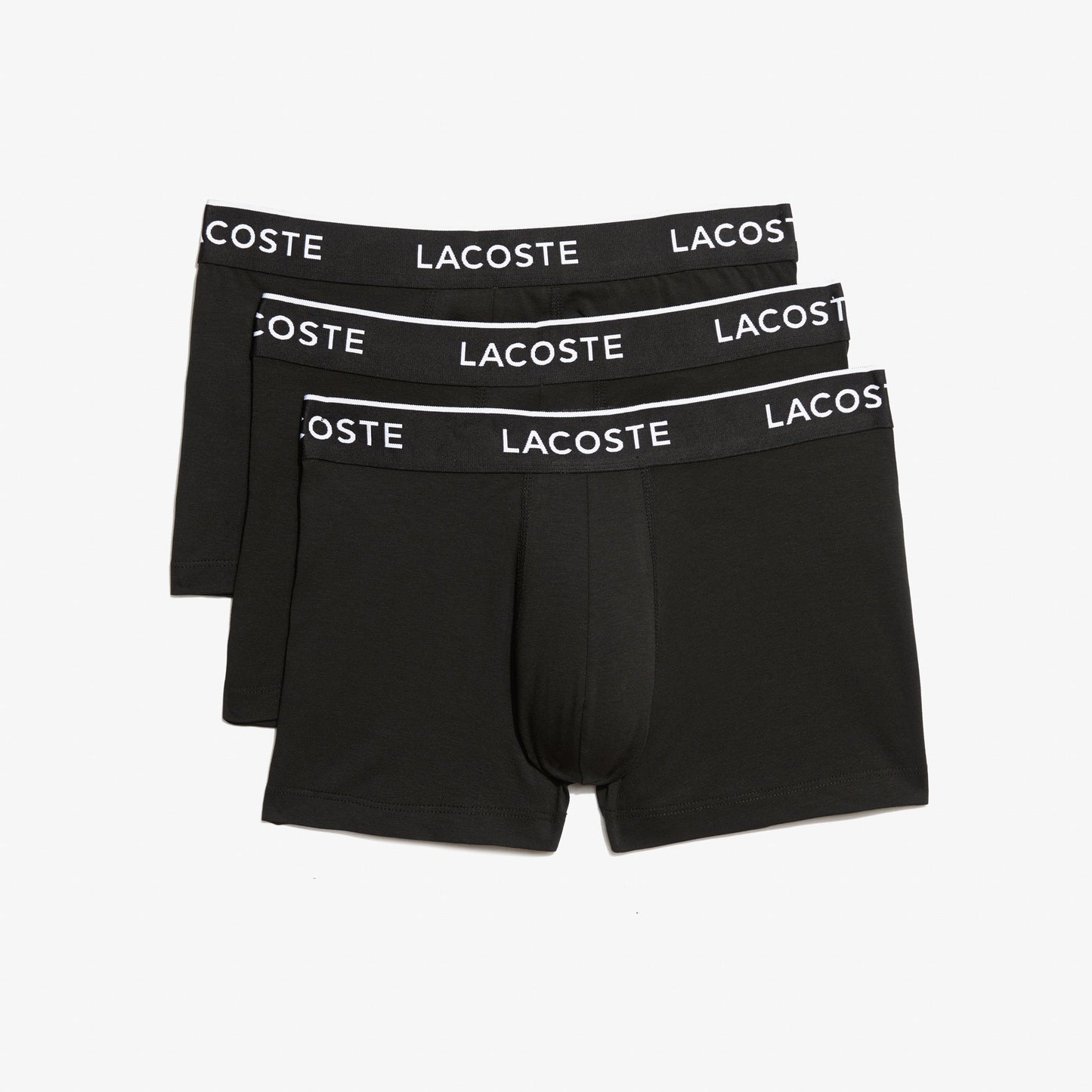 Lacoste Pack Of 3 Casual Black Trunks - Lacoste Nigeria - 5H3389 - 00 - 031 - M