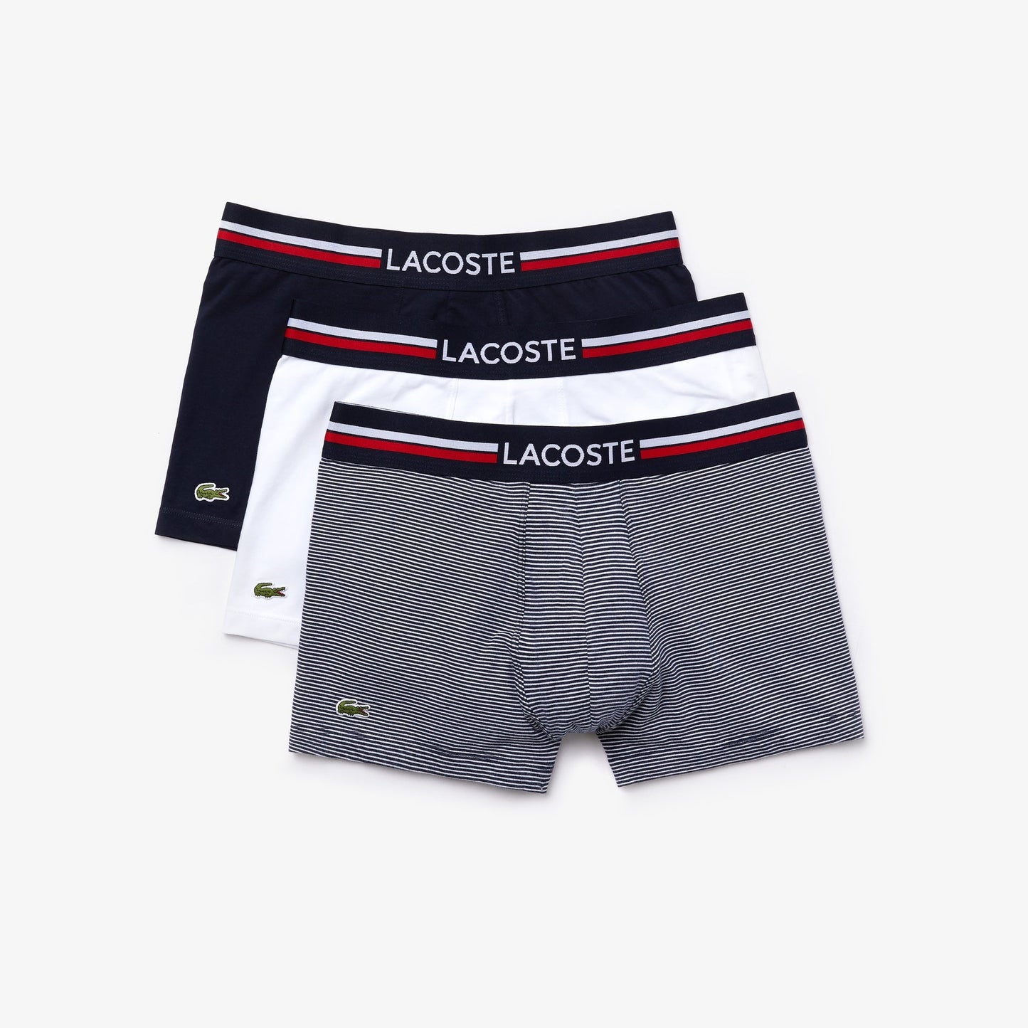 Lacoste Pack Of 3 Iconic Trunks With Three - Tone Waistband - Lacoste Nigeria - 5H3413 - 00 - 525 - M