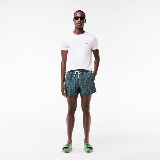 Lacoste Short Printed Swim Trunks - Lacoste Nigeria - MH7272 - 00 - QRN - L