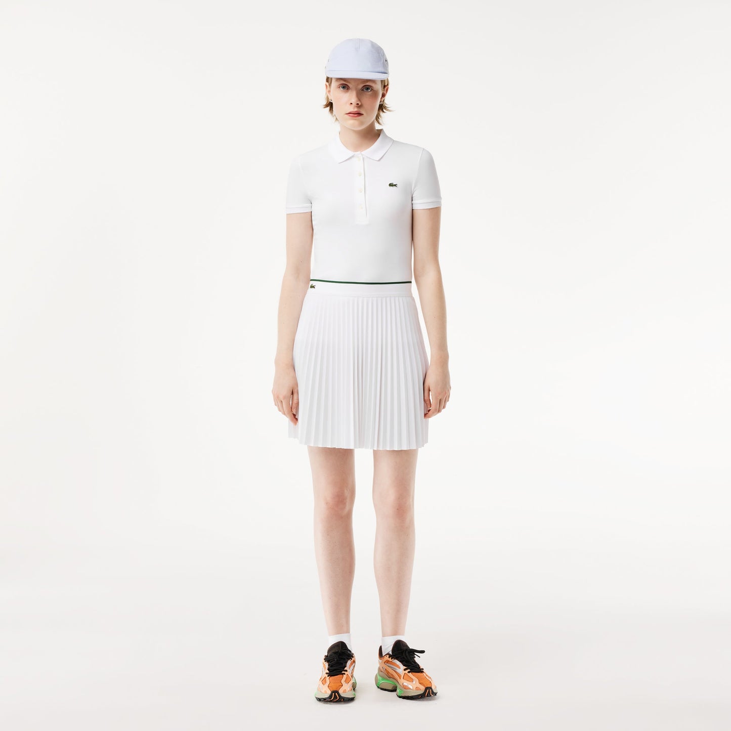 Lacoste Tennis Short Pleated Elastic Waist Skirt - Lacoste Nigeria - JF2701 - 00 - IXU - L