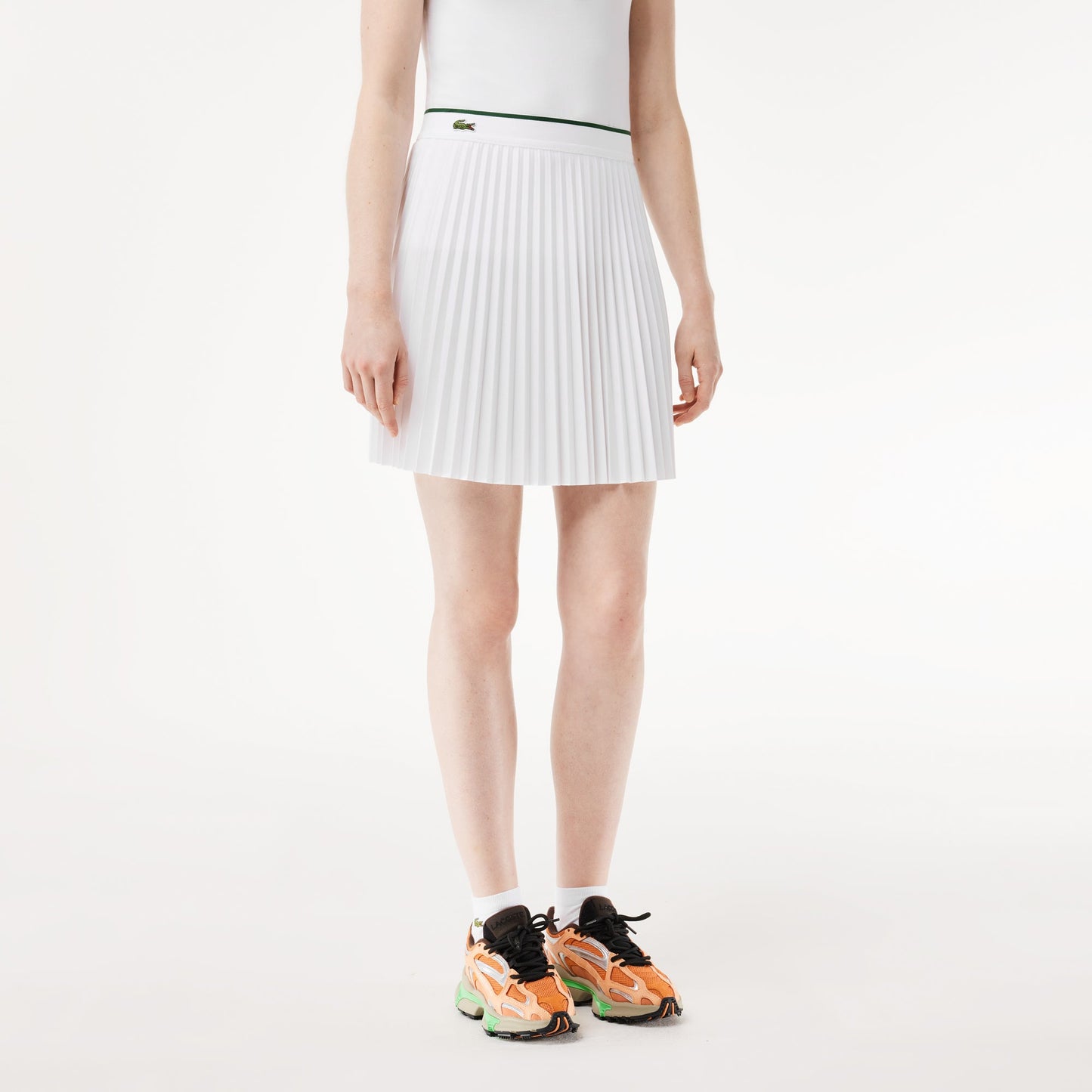 Lacoste Tennis Short Pleated Elastic Waist Skirt - Lacoste Nigeria - JF2701 - 00 - IXU - L