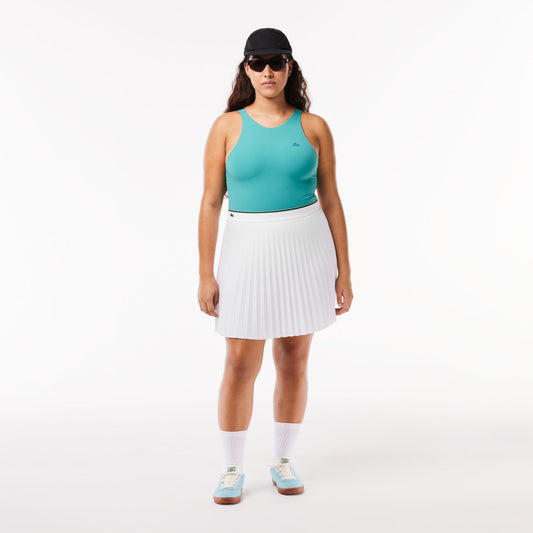 Lacoste Tennis Short Pleated Elastic Waist Skirt - Lacoste Nigeria - JF2701 - 00 - IXU - L