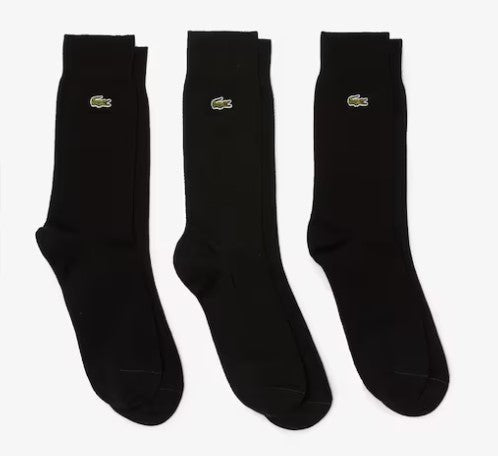 Lacoste Unisex High - Cut Cotton Pique Socks Three - Pack - Lacoste Nigeria - RA4261_00_031_39/42