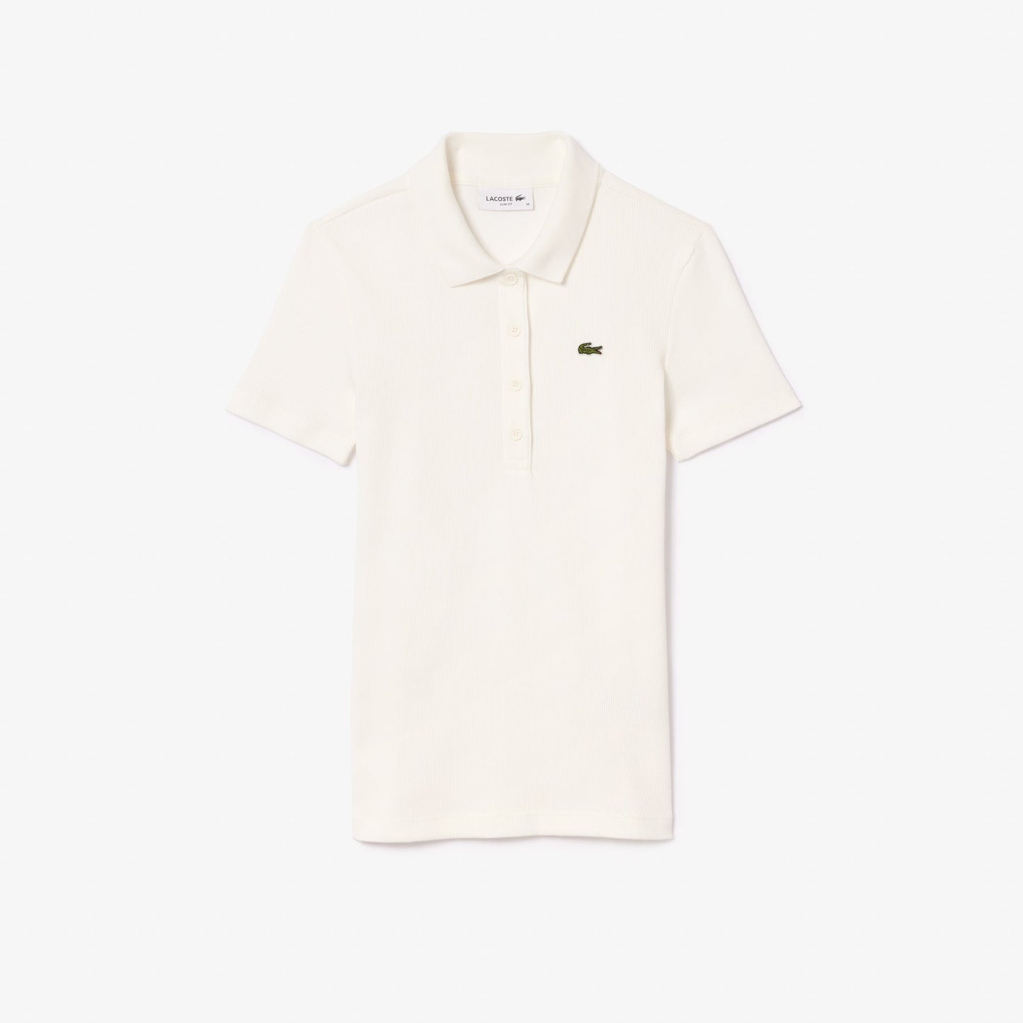 Lacoste Women's L.12.D Slim Fit Ribbed Cotton Polo Shirt - Lacoste Nigeria - DF5377 - 00 - 70V - 34