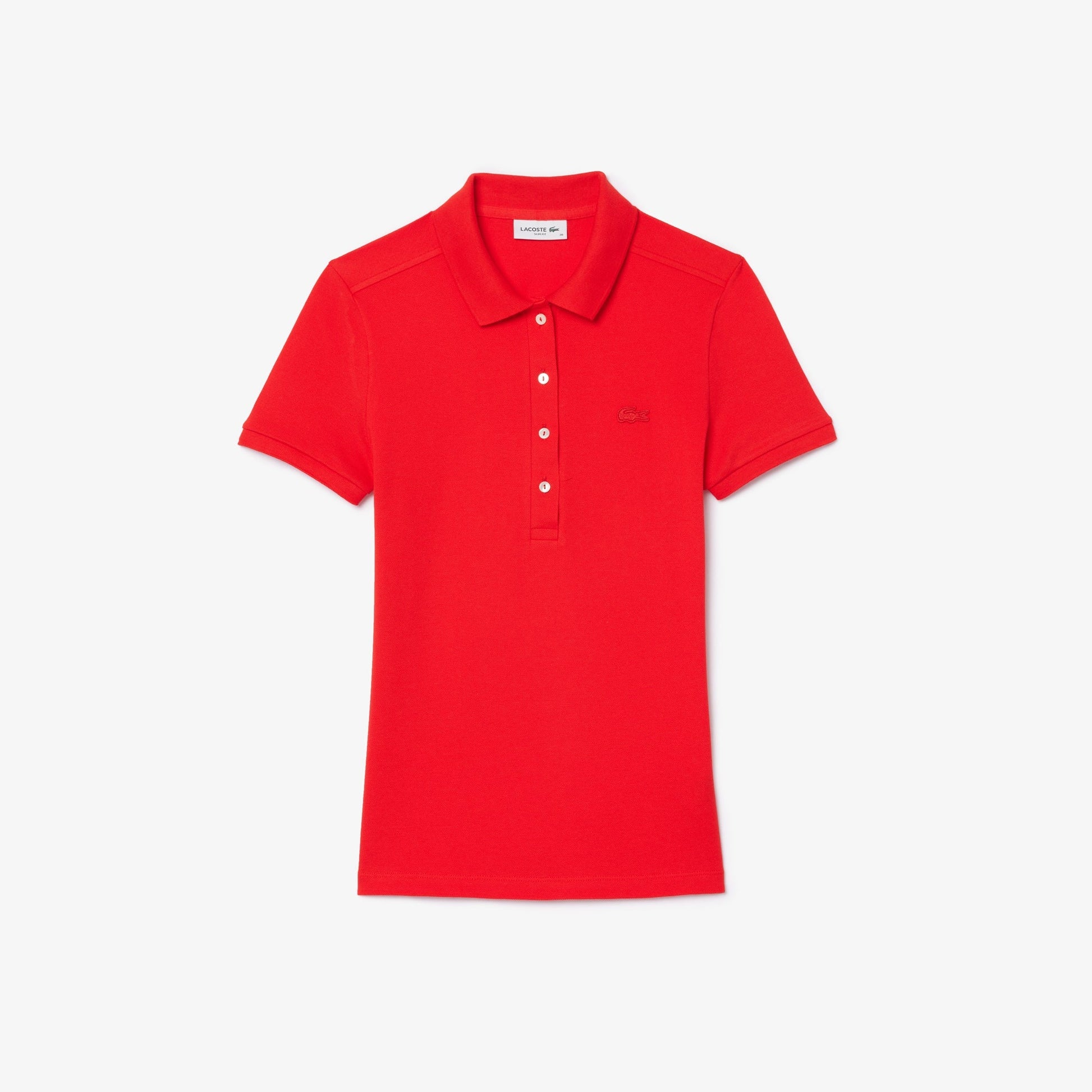 Lacoste Women's Slim fit Stretch Cotton Piqué Polo Shirt - Lacoste Nigeria - PF5462 - 00 - F8M - 36