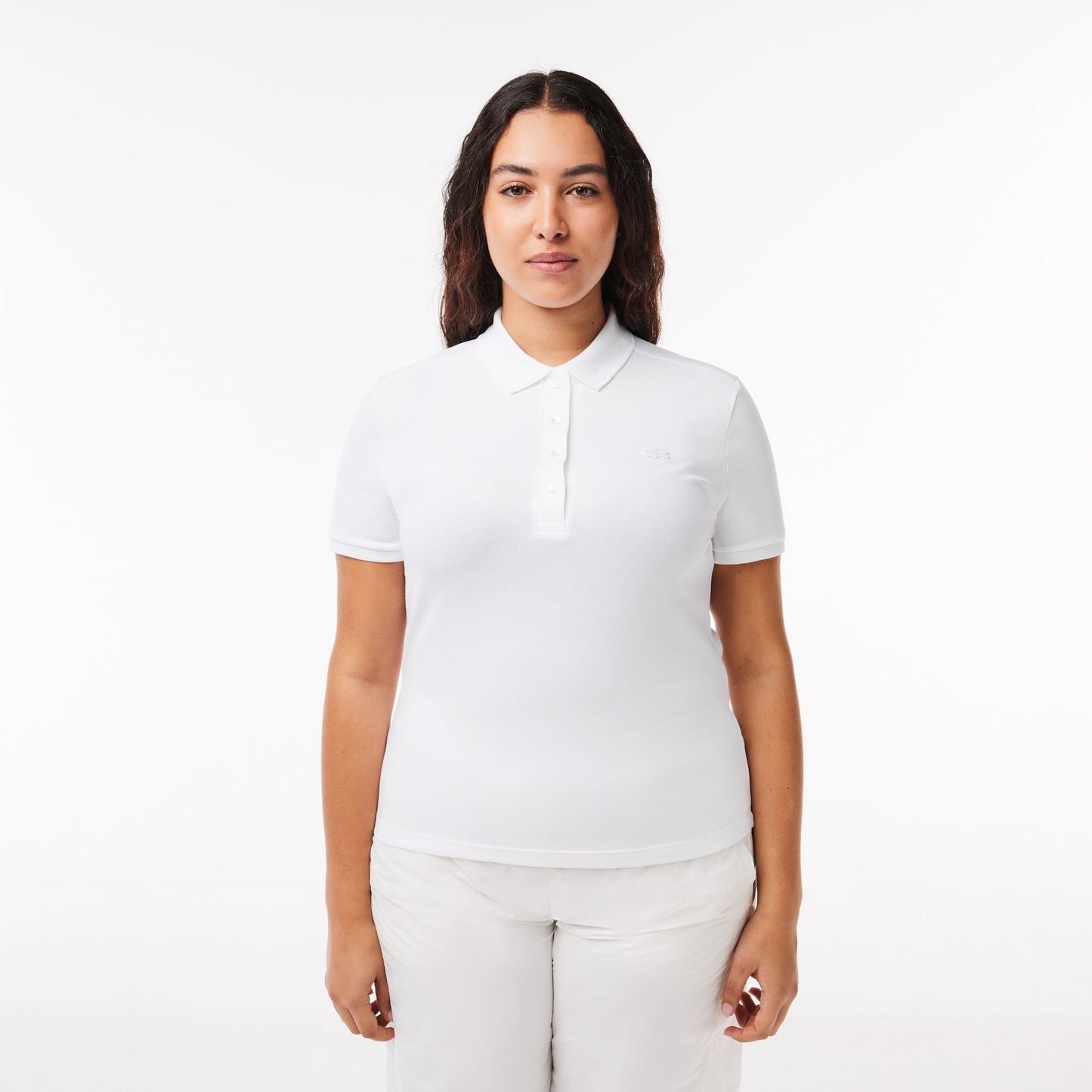 Lacoste Women's Slim fit Stretch Cotton Piqué Polo Shirt - Lacoste Nigeria - PF5462 - 00 - F8M - 36