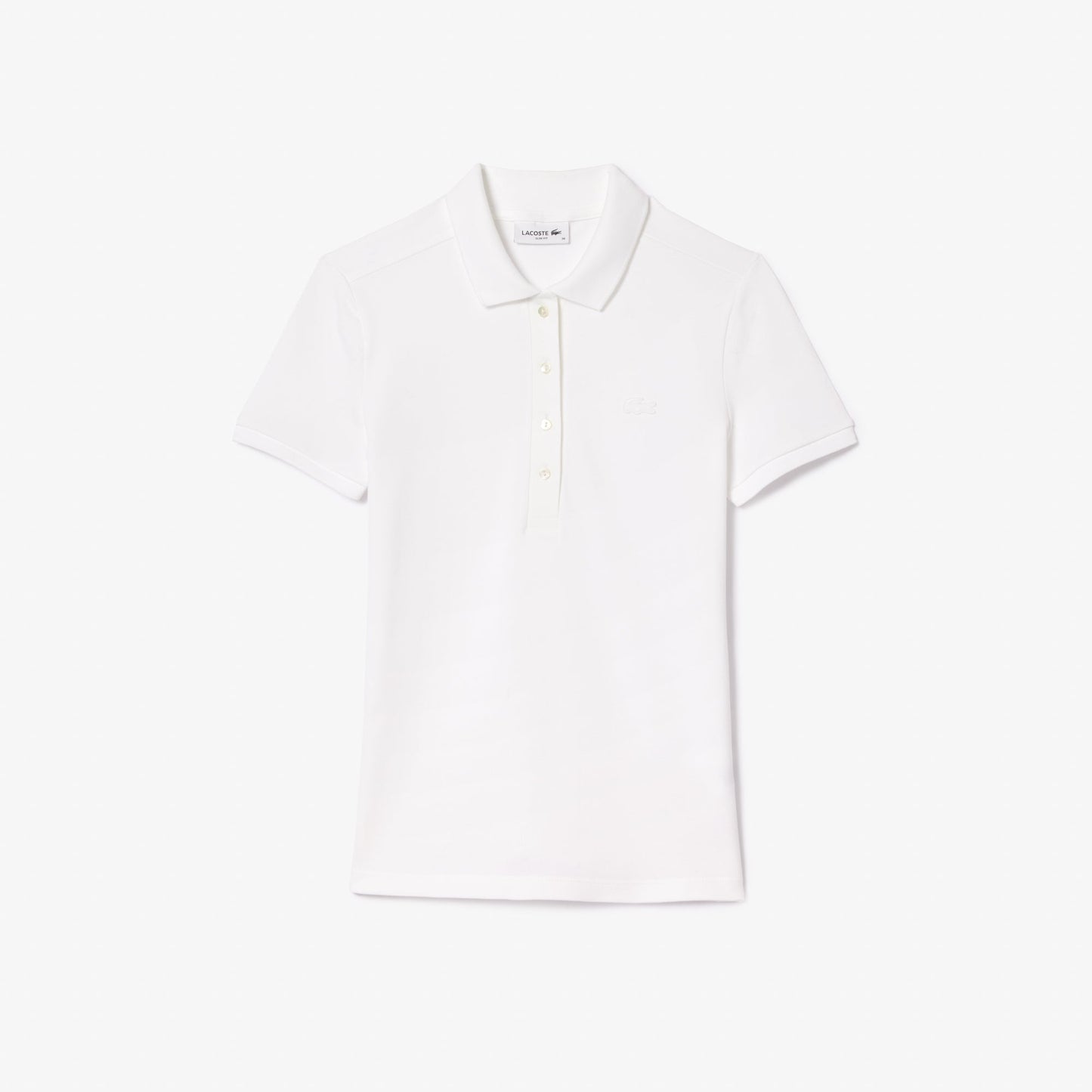 Lacoste Women's Slim fit Stretch Cotton Piqué Polo Shirt - Lacoste Nigeria - PF5462 - 00 - 001 - 36