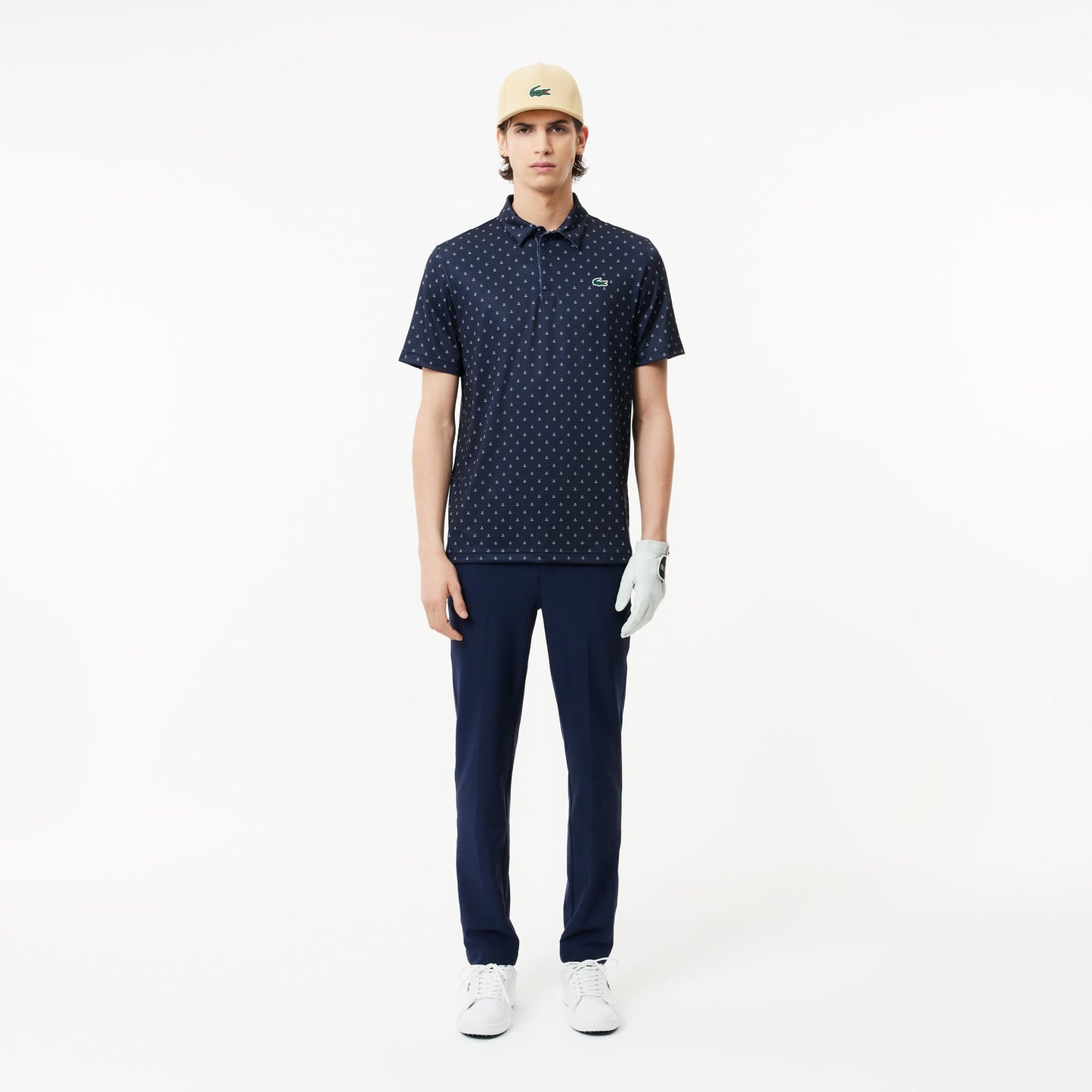 Men’s Lacoste Golf Printed Recycled Polyester Polo Shirt - Lacoste Nigeria - DH5175 - 00 - 525 - L