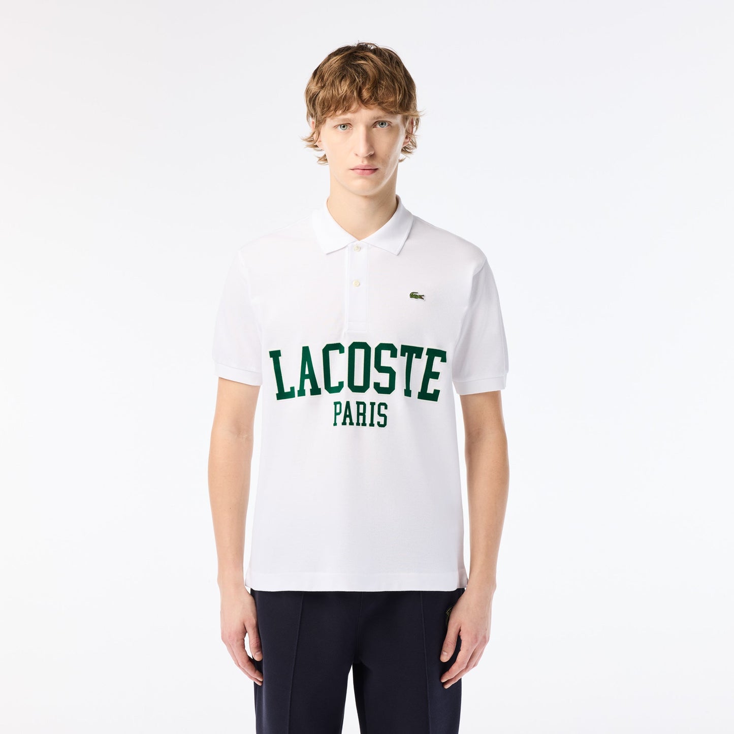 Original L.12.12 Lacoste Flocked Pique Polo Shirt - Lacoste Nigeria - PH7419 - 00 - 166 - S