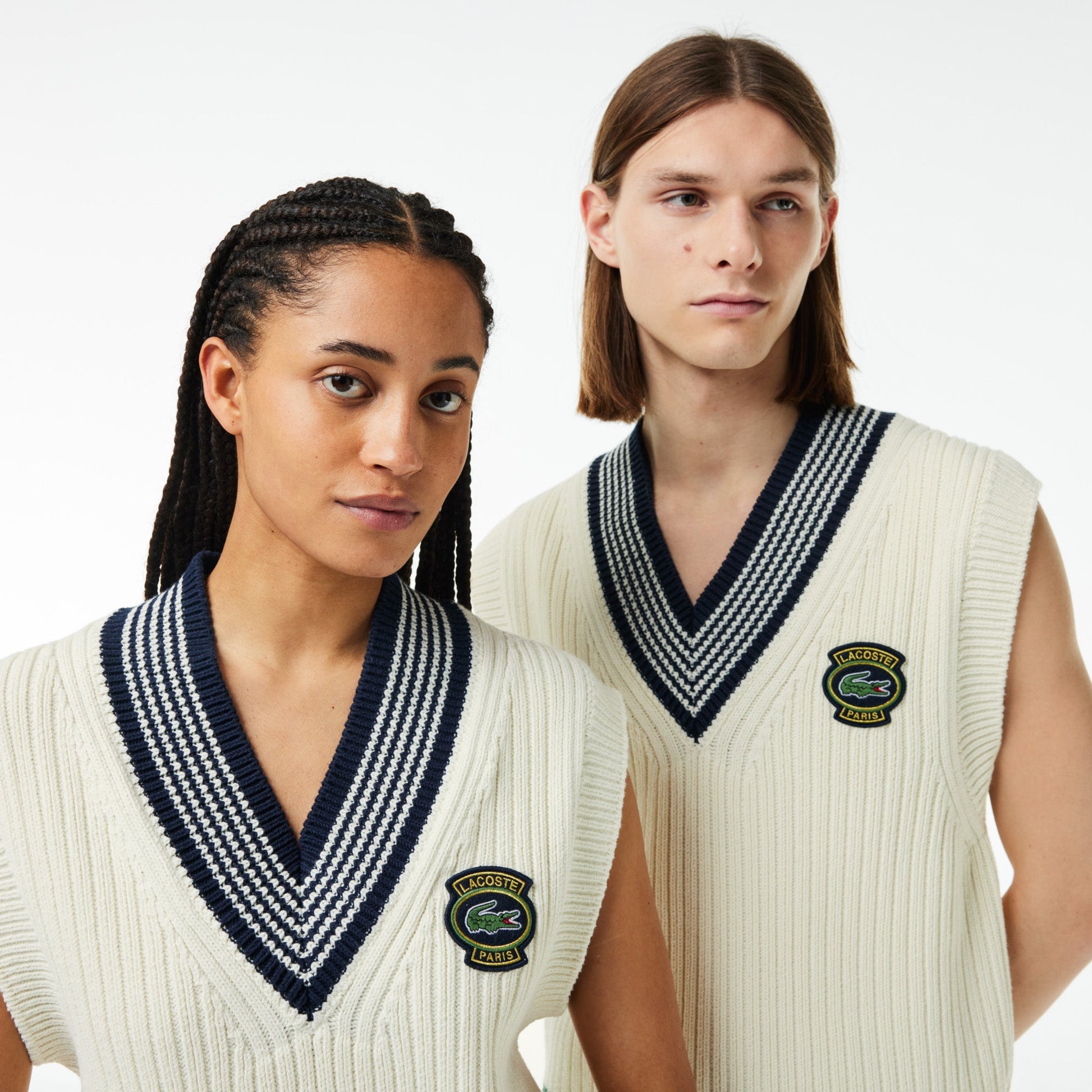 Unisex Heavy Knit Badge Tennis Sweater - Lacoste Nigeria - AH0563 - 00 - 1QV - S